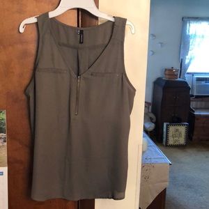 MAURICES HARDLY WORN, olive green dressy tank